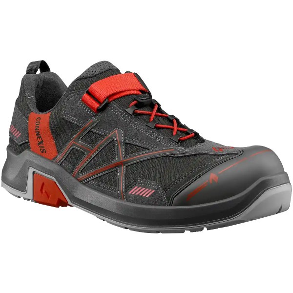 Haix CONNEXIS Safety T S1 low grey-red